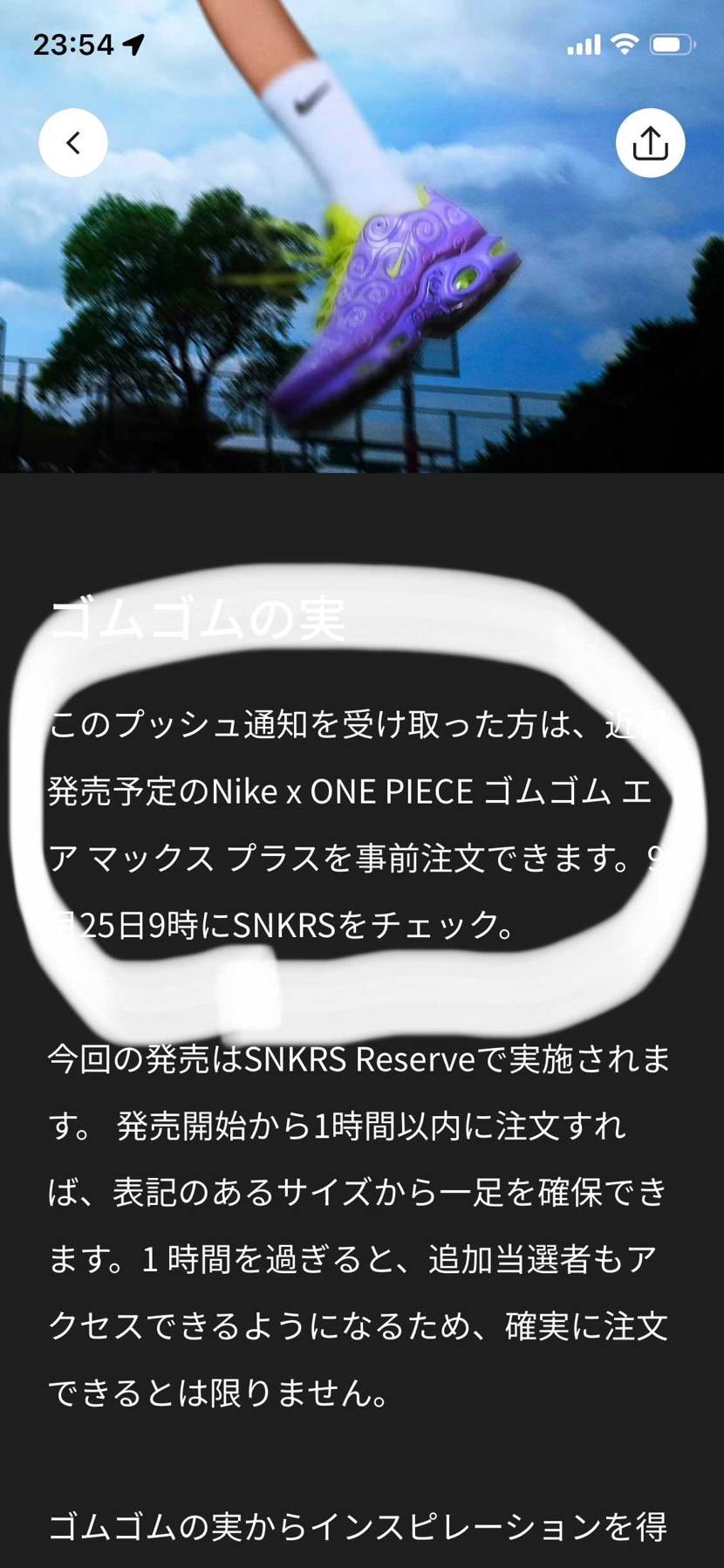 おはようございます😃
日本語むずかしいですね🙃
エアマックスプラスと書いてた
