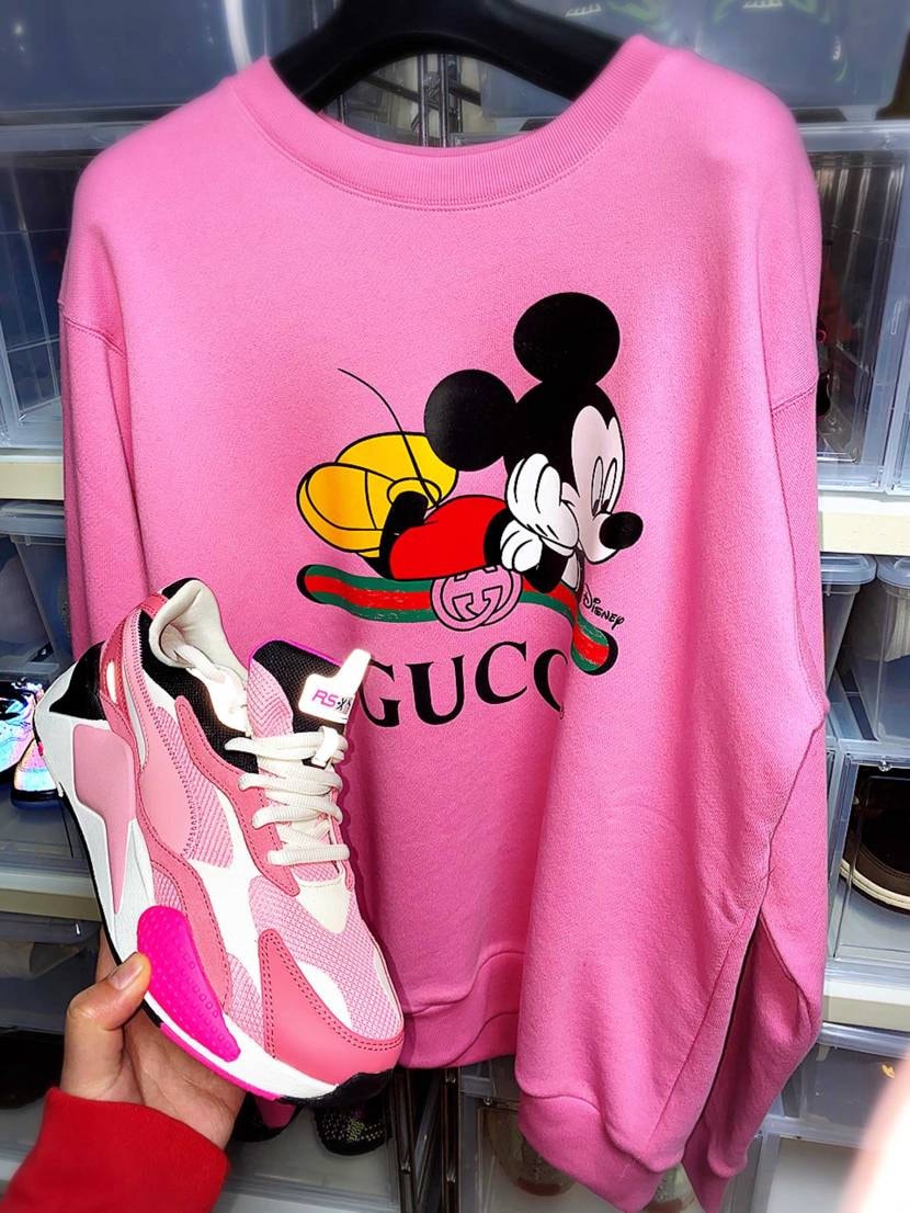 PUMA RS-X3 PUZZLE (ラブチャーローズ)👟✨ ピンクのスウェット