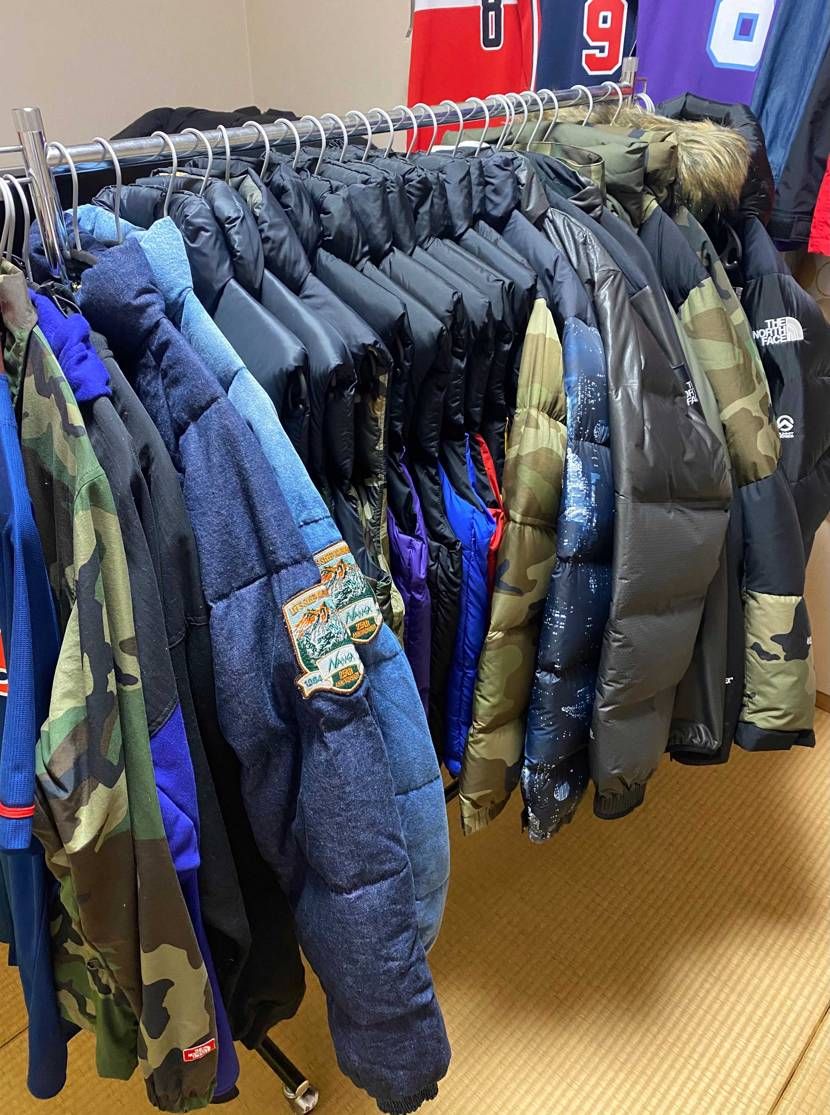 ノースのヌプシジャケット、ベスト、今季のパープルゲット✨👟