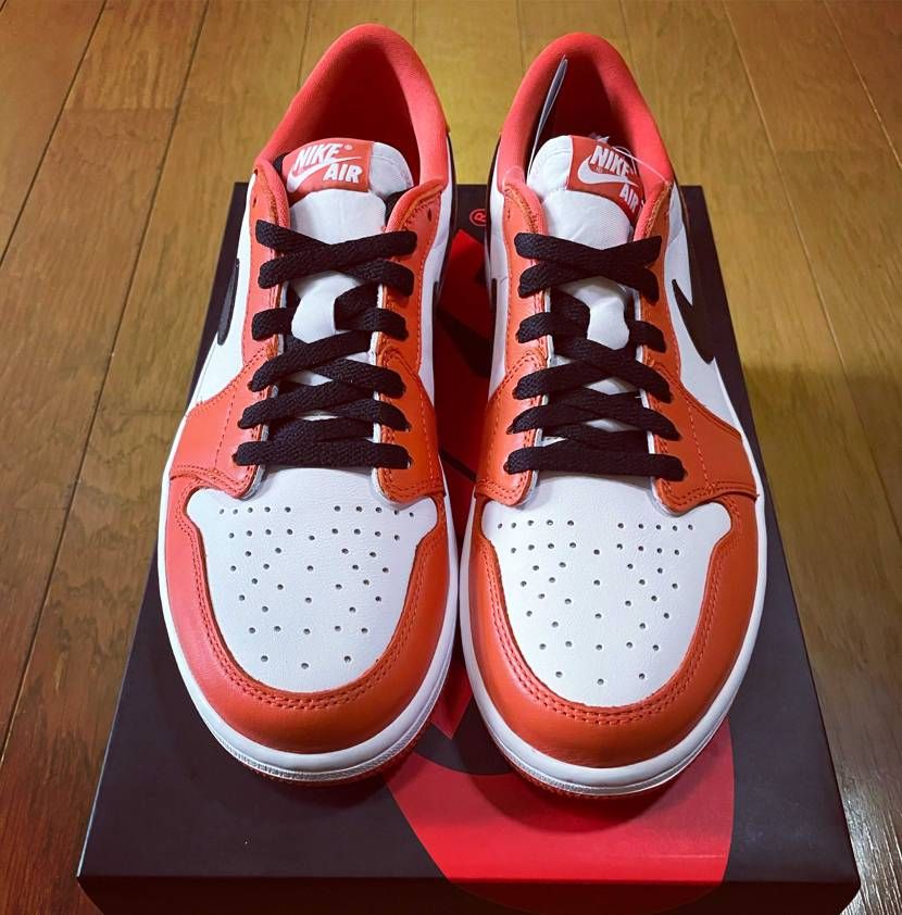 ジョーダン1ローオレンジ🔥
