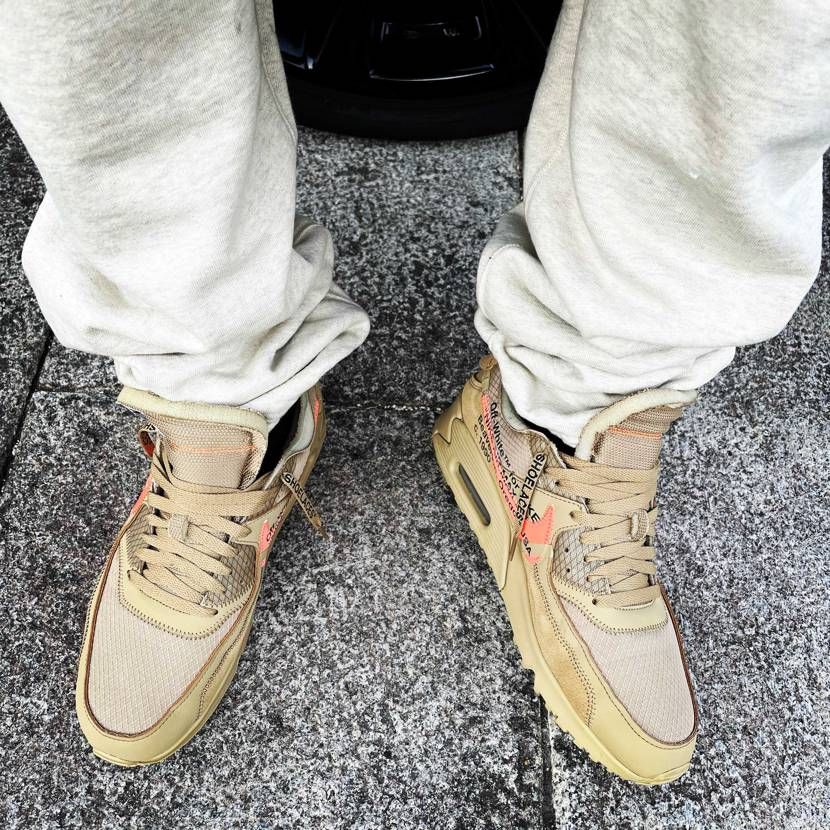 OFF-WHITE × NIKE AIR MAX 90 DESERT ORE👟