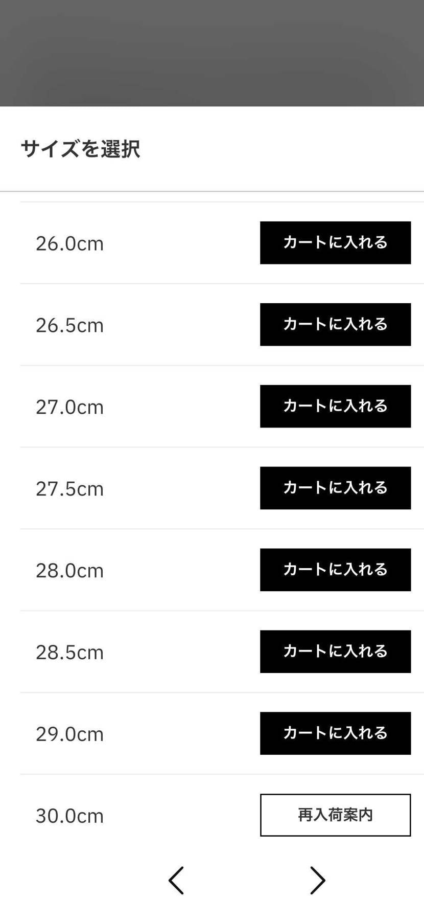 atomsさんで購入するにはair max 95で検索しないと商品に辿りつかない