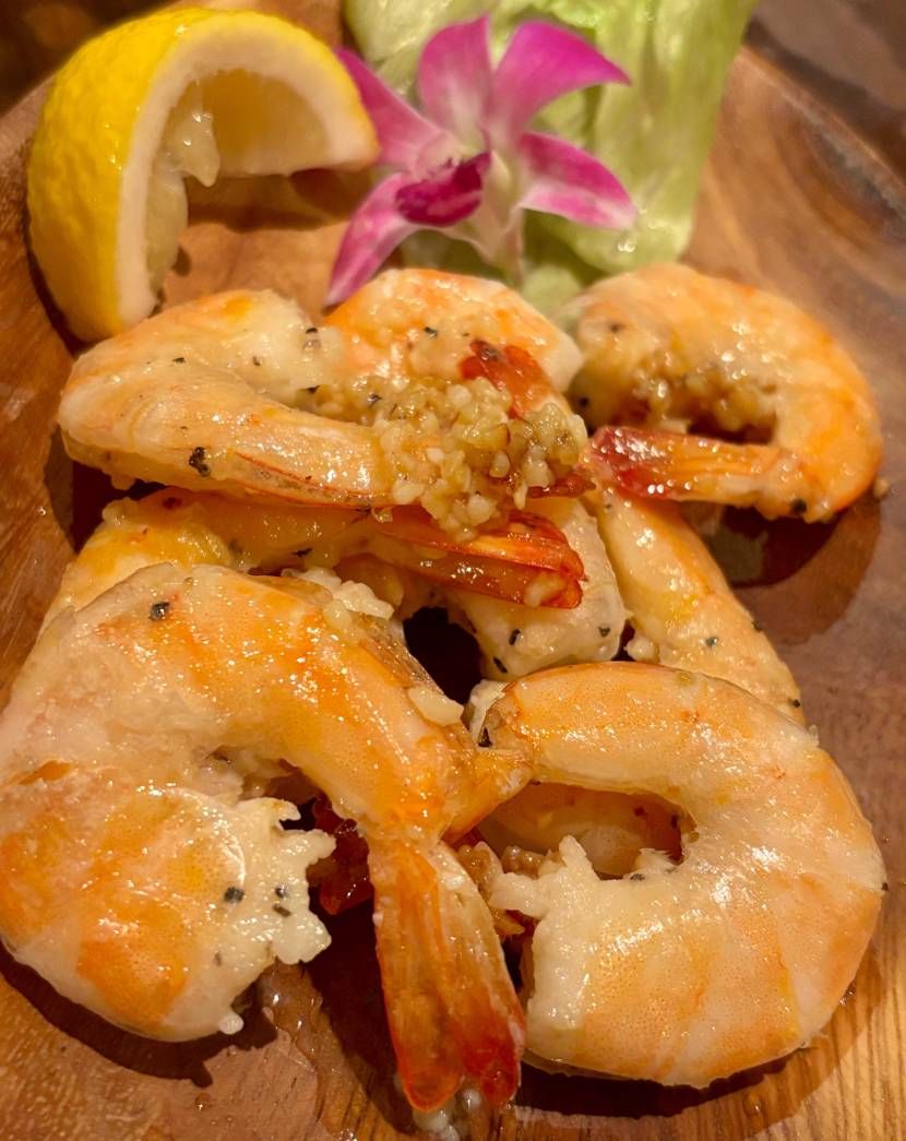 こっちのオレンジ🍊

ガーリックのシュリンプ🦐

モ