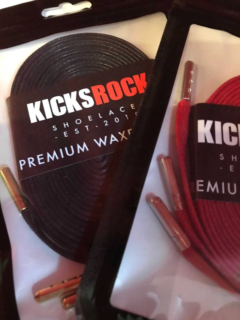 kicksrockのﾜｯｸｽｼｭｰﾚｰｽのｱｸﾞﾚｯﾄが太すぎてホールに通りませ