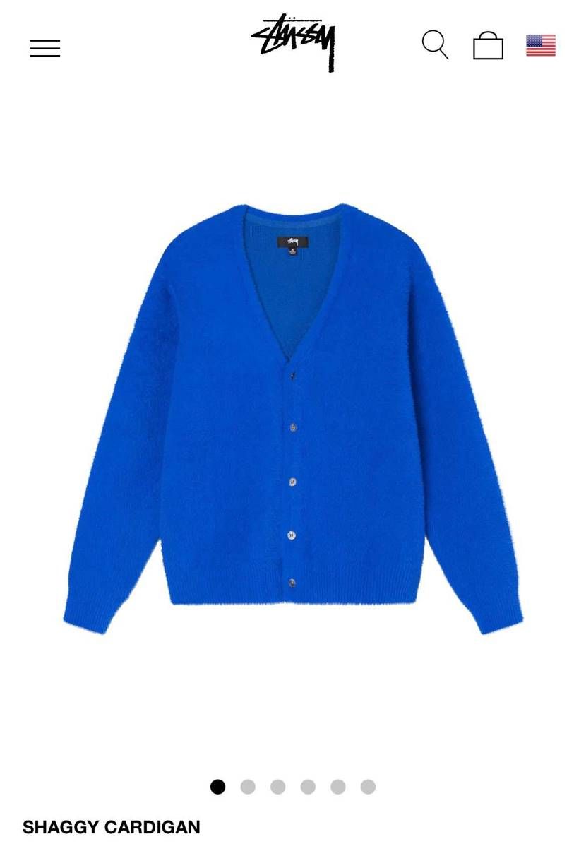 stussy shaggy cardigan
カーディガン Mサイズ出品してま