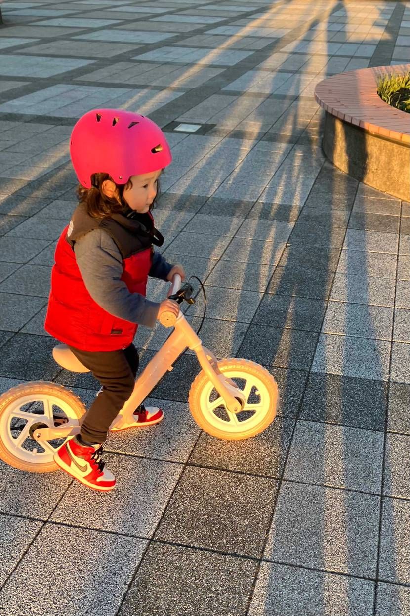 クリスマスプレゼントの自転車で初ライド