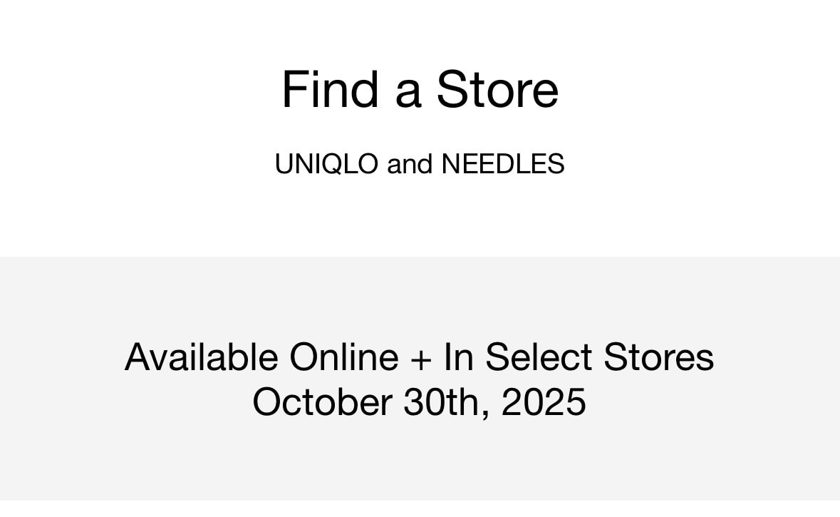 UNIQLO x NEEDLES
トラックパンツとか出るの