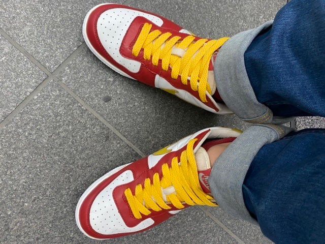 本日は、ターミネーターlowレブロン。後輩はマクドナルドカラ