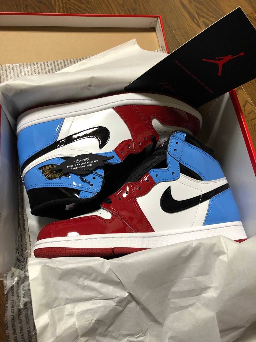 AIR JORDAN 1 FEARLESS本日届きました！テッカテカで素晴らしい