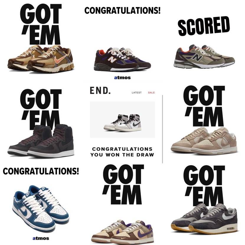 2023年GOT'EMしたスニーカー達👟✨
画像ないのまで入れると計57足でし