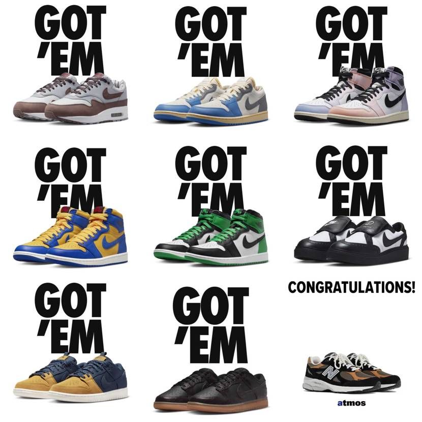 2023年GOT'EMしたスニーカー達👟✨
画像ないのまで