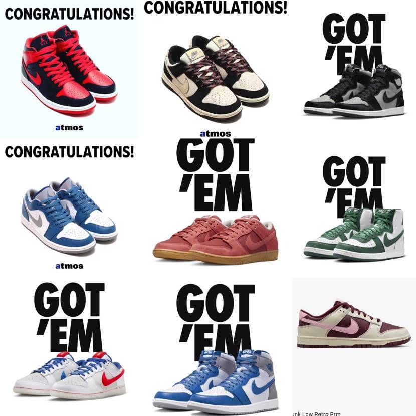 2023年GOT'EMしたスニーカー達👟✨
画像ないのまで