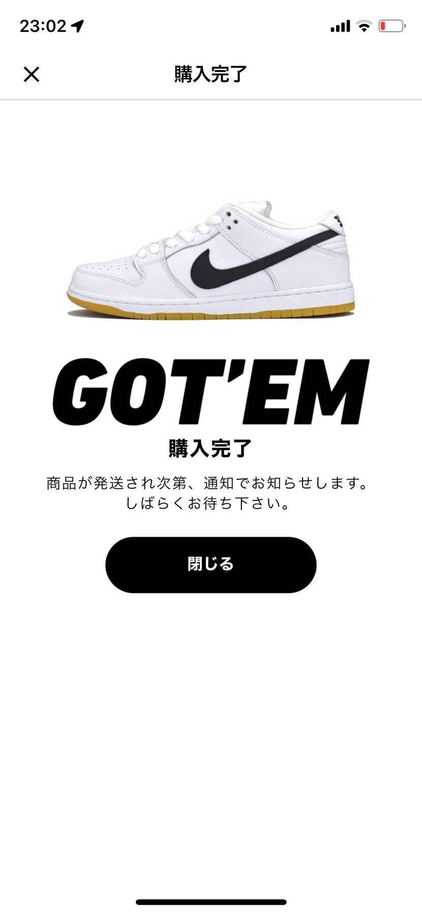 ずっと憧れてた一足。
ここで逃したら次どこで新品に会えるか分からないと言い聞か