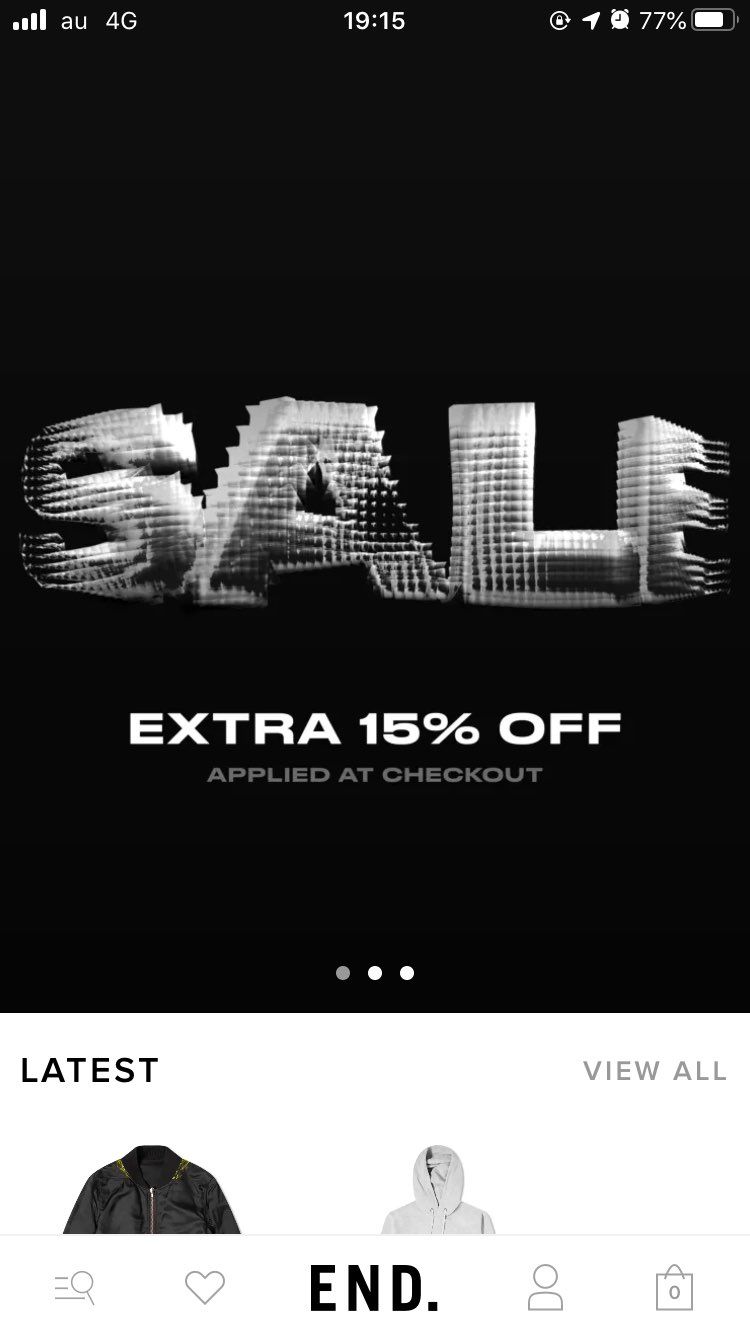 AJ projectのSALEのロゴが完全にENDパクってて草