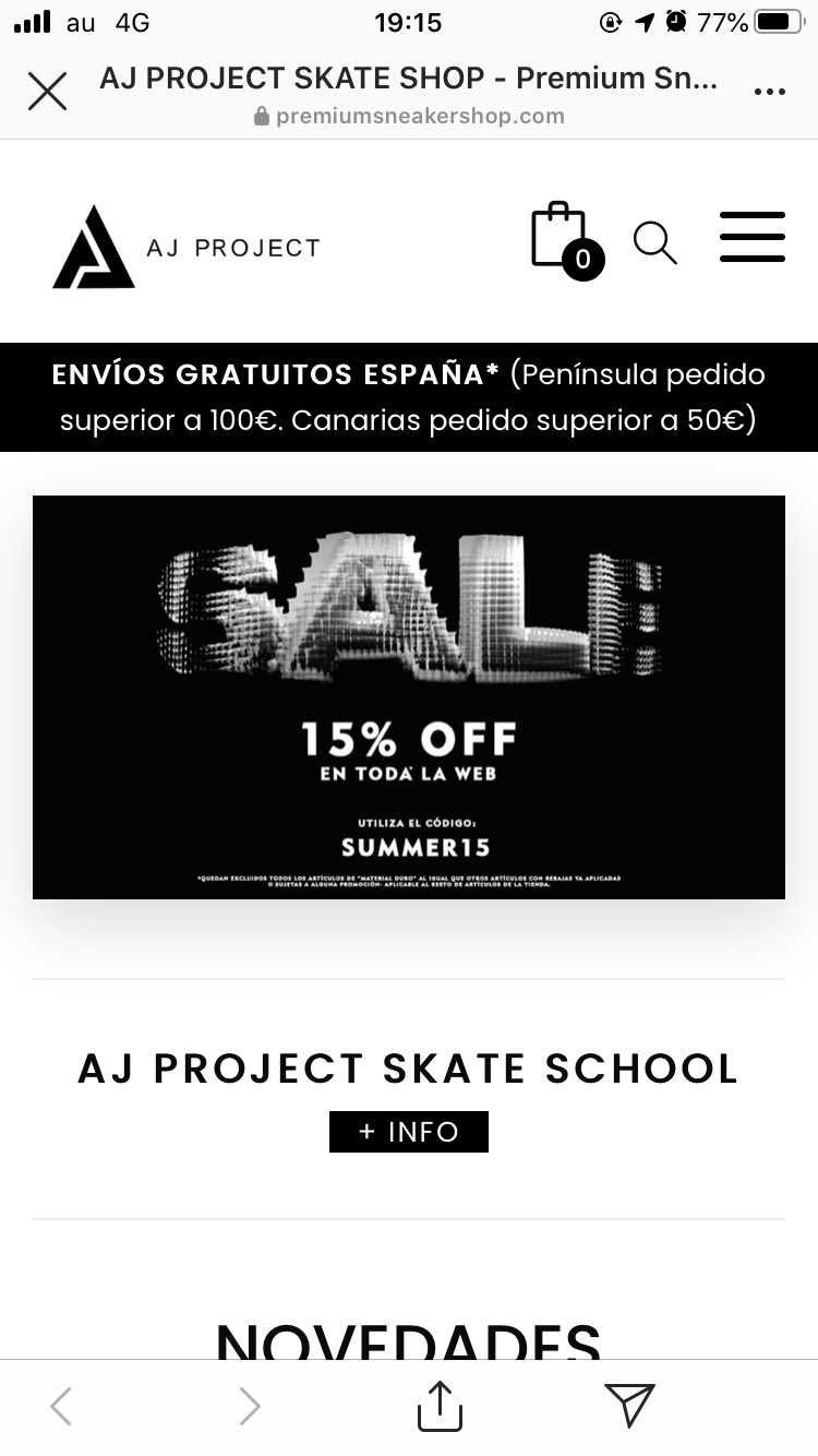 AJ projectのSALEのロゴが完全にENDパクってて