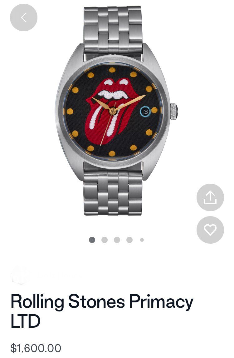 31日発売？
Nixonに$1600…
買う人いるんだろか？