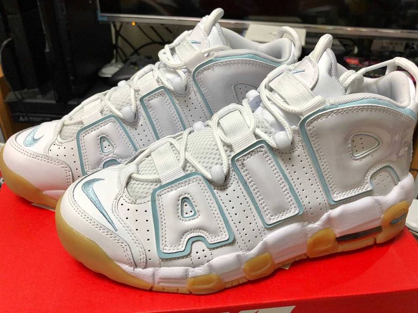 Nike Air More Uptempo /White/Noise Aqua