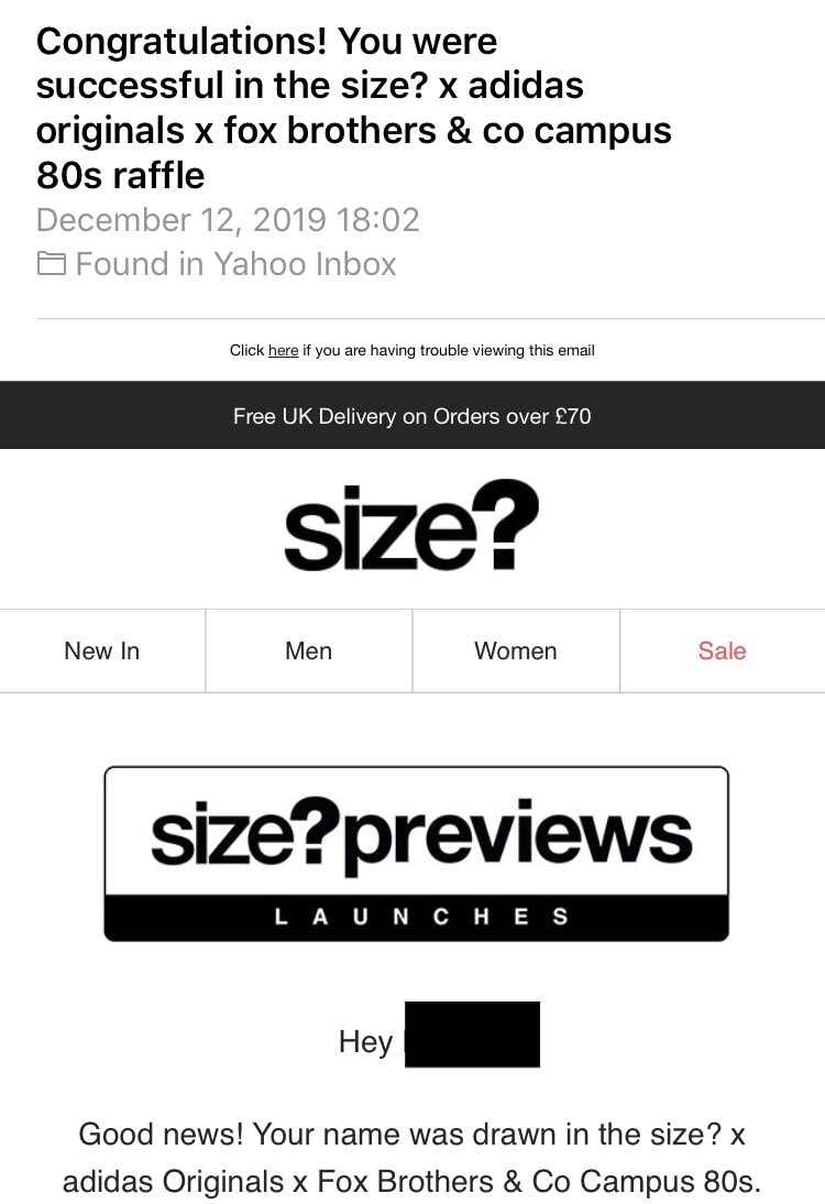 adidas x size? x fox brothersコ