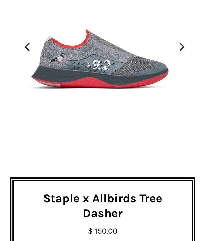 個人的に激アツコラボ　staple×allbirds ゲット！