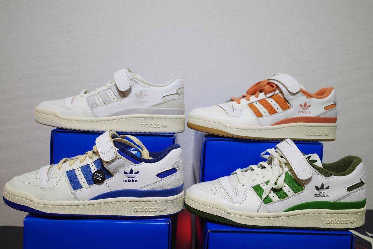 アディダス フォーラム84 Low オービットグレー のコーデ 口コミ投稿 フォーラムのブルーが Byベーコン スニーカーダンク