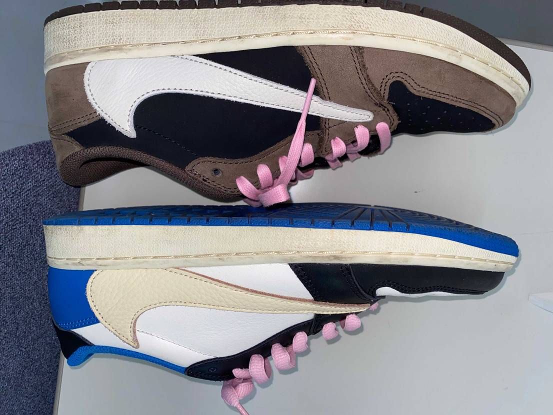 使っていなかったピンク紐それぞれ、質感が違ったのであべこべで