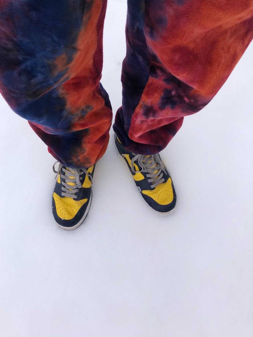 ちょっと雪が染みるけどダンク履こ