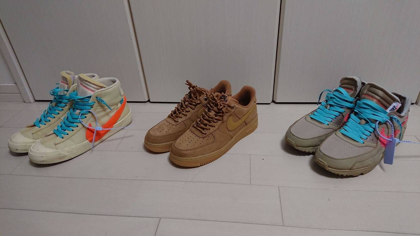 いつかは買おうと思ってたWHEATも仲間入りし、秋に活躍してくれそうな3足🍂AF