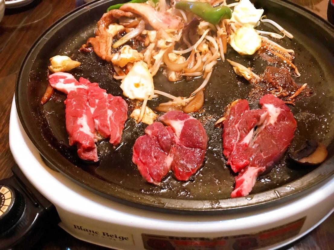 お疲れ様で〜す！昼は美味しい蕎麦、夜は、鹿と羊のジンギスカン