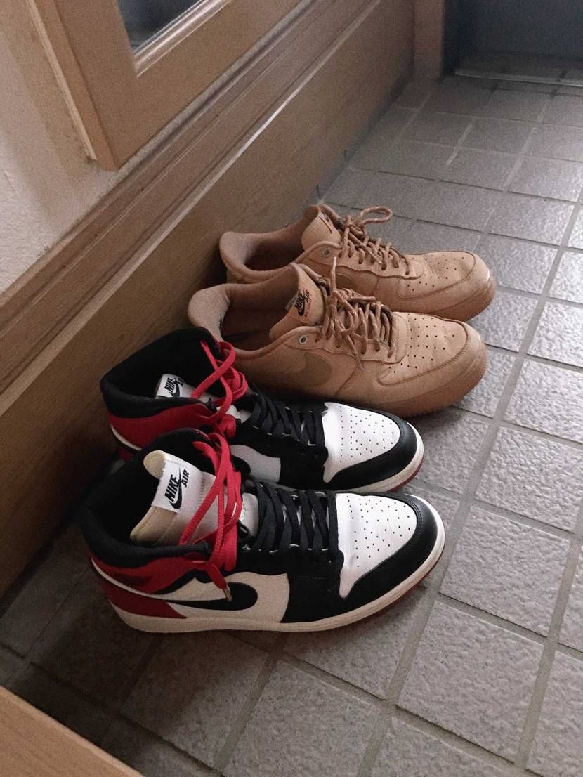 持ってるスニーカー履かなくても、出してるだけでも満足感！みなさん、絡んでくれて🙇