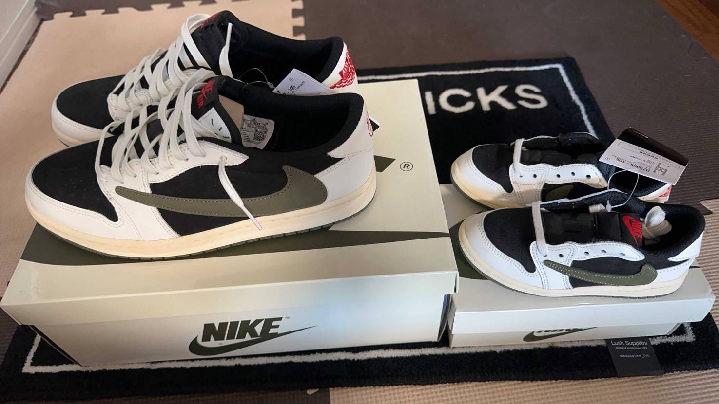 子供の方だけスニーカーズに当たって…カッコ良すぎて自分のはプ