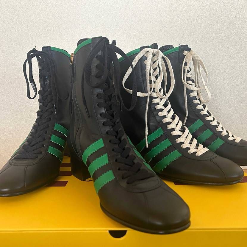adidas × gucci 靴紐は白も黒もどっちもかっこいいけど、靴紐変えるの