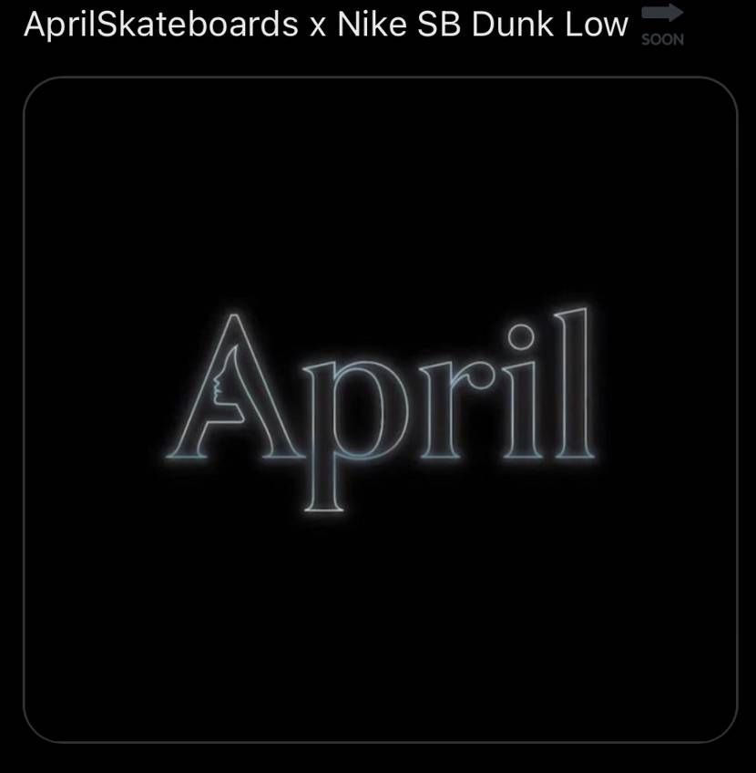 ⭐️新たなるリーク⭐️

AprilSkateboards✖︎Nike SB