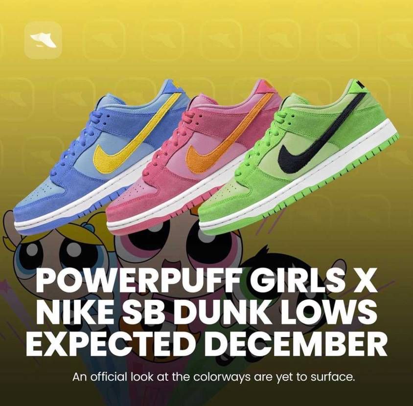 パワパフガールズ✖︎Nike SB Dunk Low
2023/12頃リリース