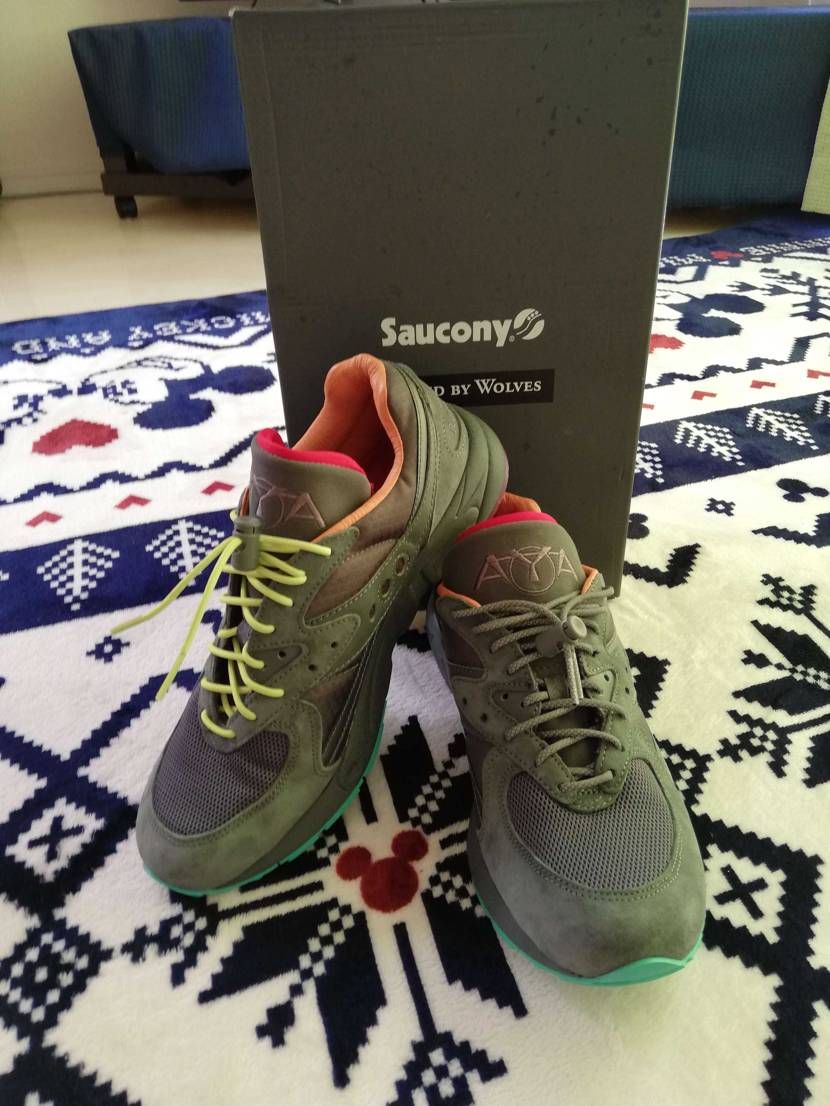 #saucony　AYA 
sauconyとよくわからないブ
