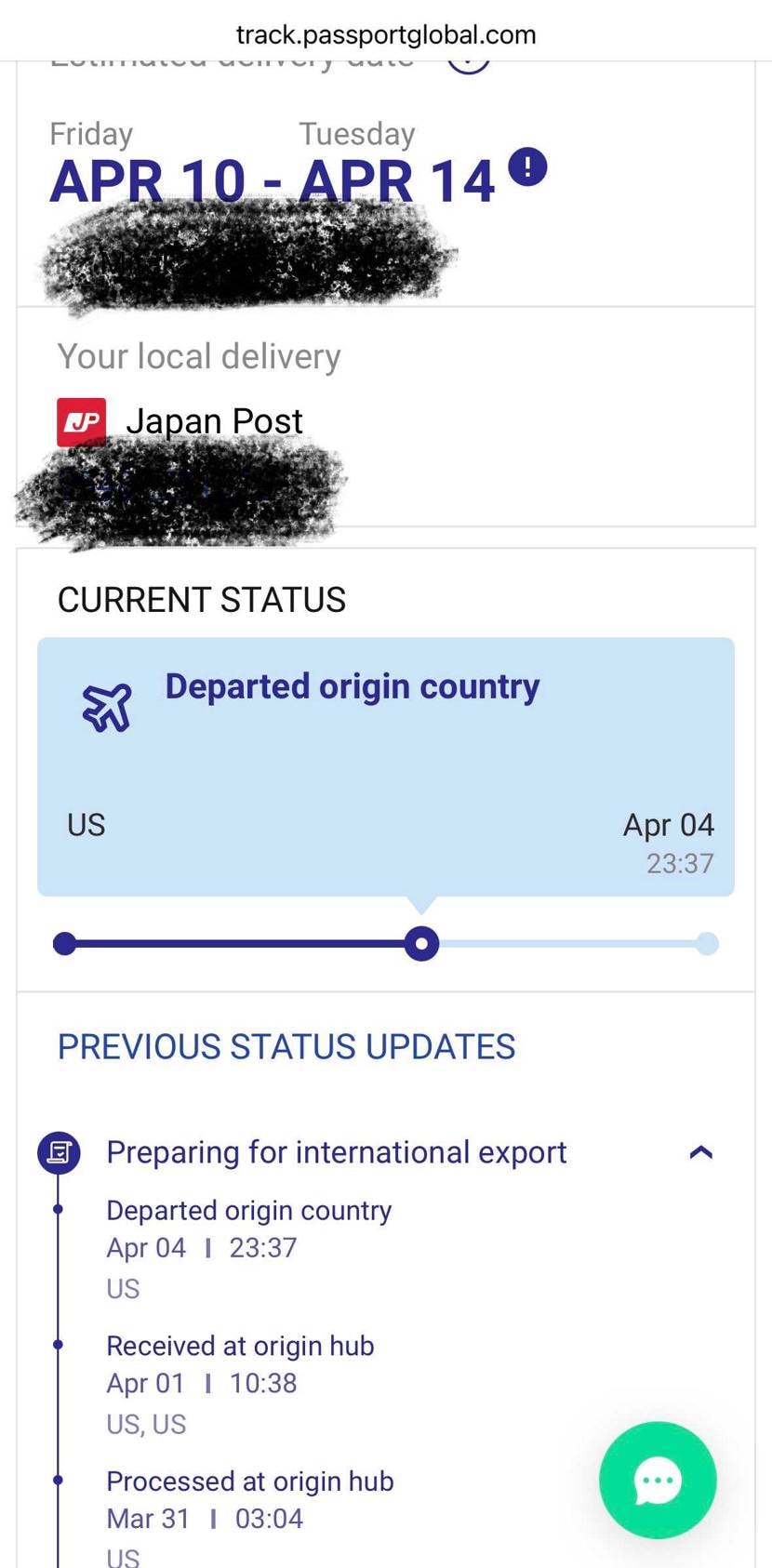 海外VAAの郵便組やっと動きましたよー！