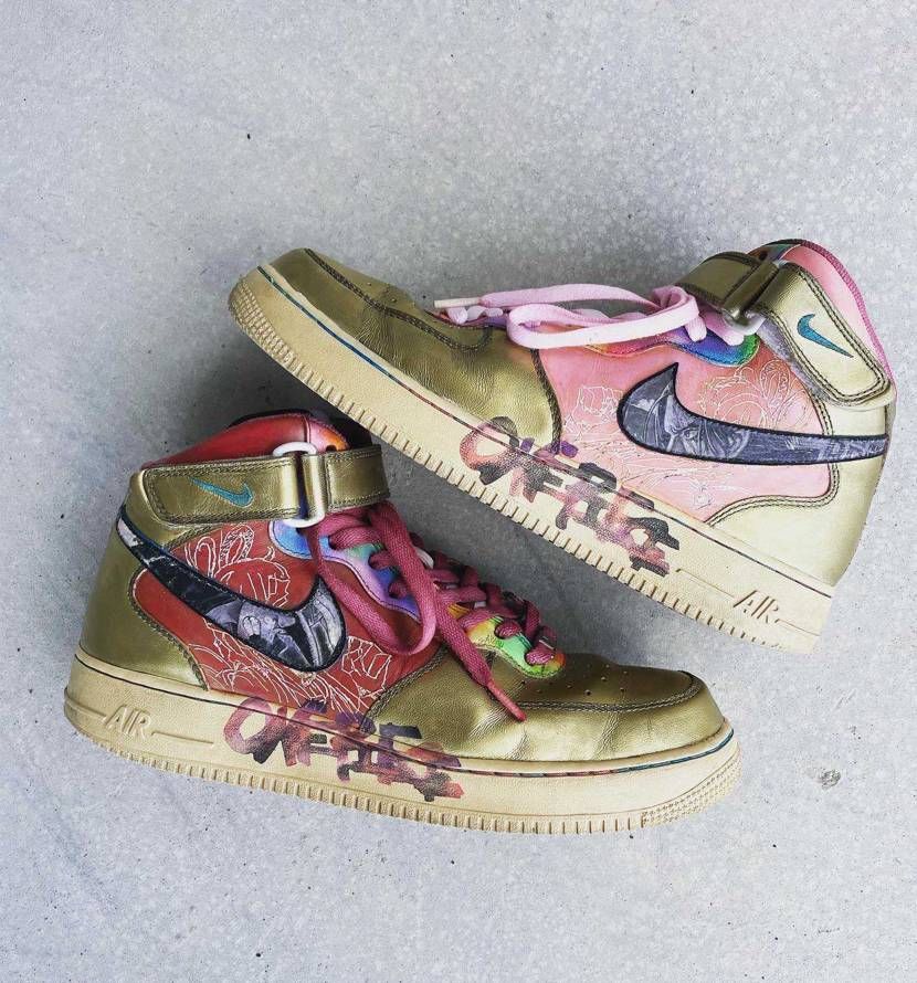 AIR FORCE 1 MID "ONE PIECE FILM RED CUST