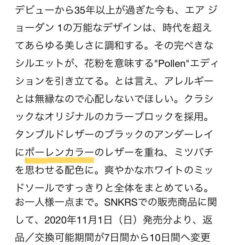 SNKRSでは"ポーレン"が正式名称みたいですね🐝
Shadow2.0と同じカ