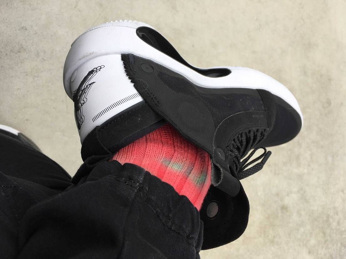 今日の雨☔️の足はこのジョーダン頼り