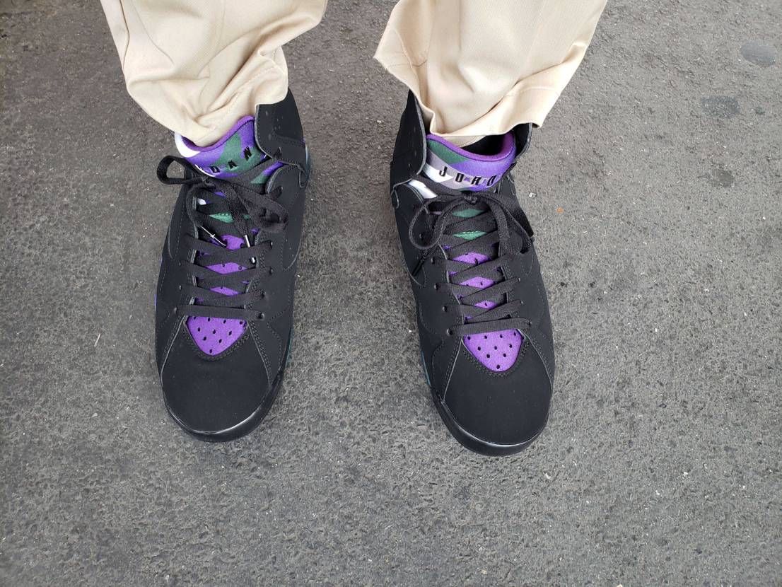 今日はAJ7 Ray Alenを初履き。off-white AJ5当たる気がしな