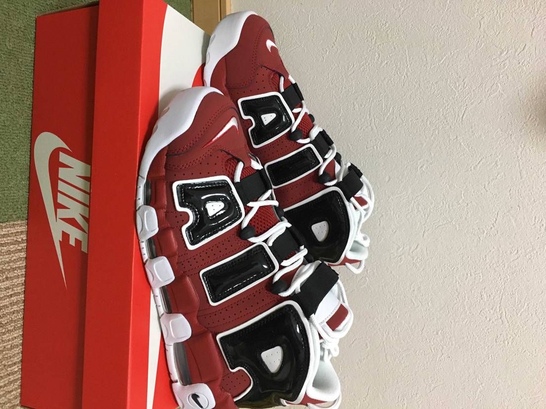 ナイキ エア モア アップテンポ 96 ブラック アンド バーシティレッド 21 のコーデ 口コミ投稿 届いたんですが なん By69 スニーカーダンク