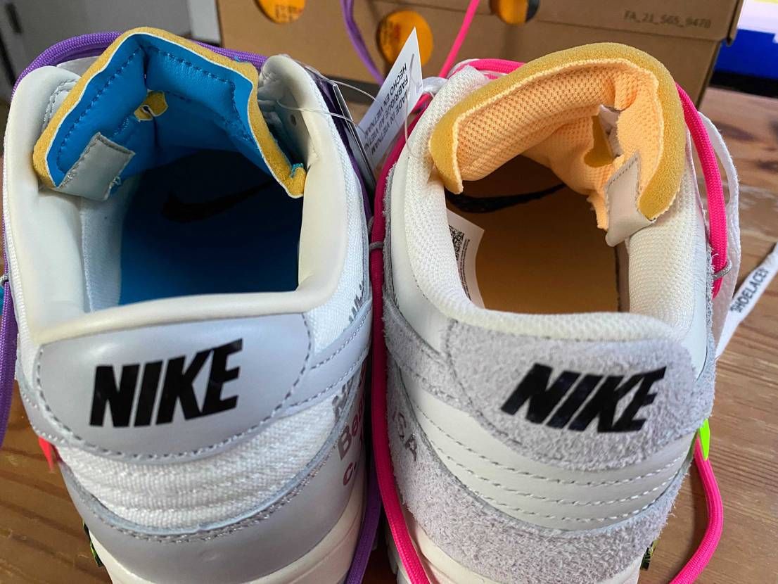 レザーとスエードの比較です🤲
所々素材違うみたいですねー