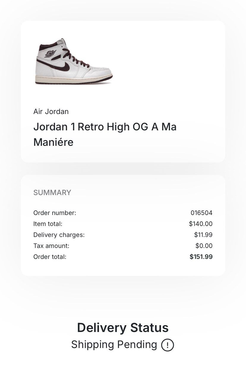 海外のセレクトショップでスニーカー購入したのですが一カ月くらい発送の連絡もないの