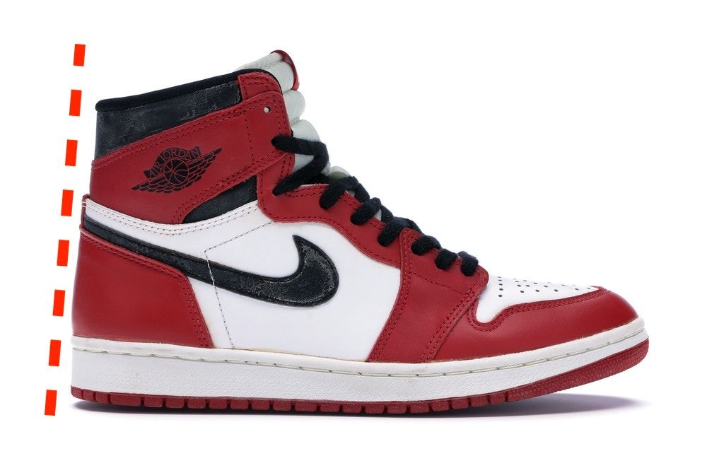 私、AJ1のヒール部の角度フェチです。
最近のAJ1のヒー