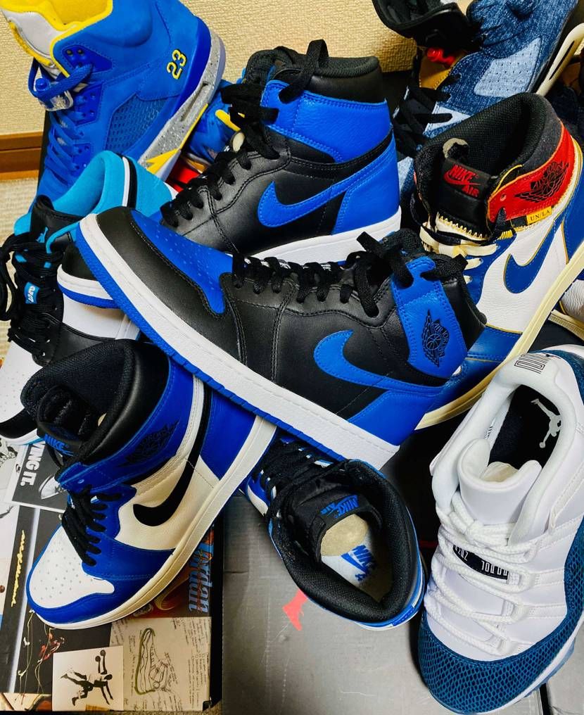 AJ1 青なので当然狙います。
青好きです。
