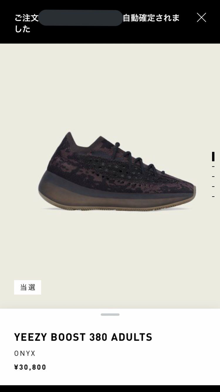 adidasアプリ初めて当選した、、、
(通常版は人気無かったかもしれませんが