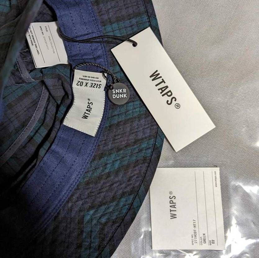 ダブルタップスのバケハサイズについてお聞かせ下さいませ。

画像でサイズ　X