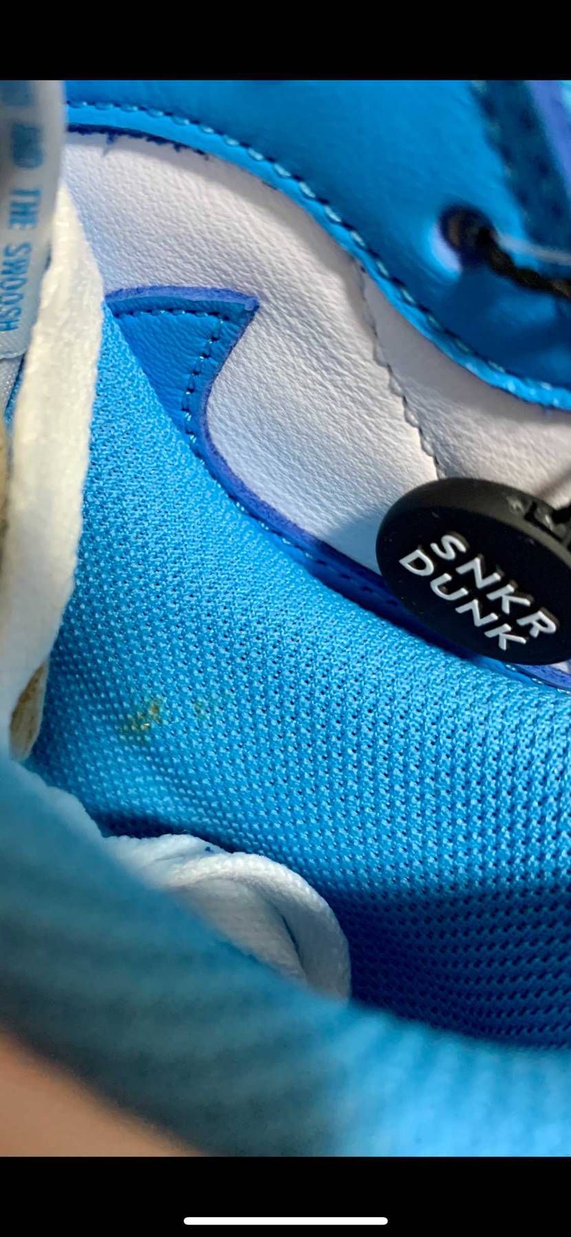 jordan1uncをスニダンで購入
汚れてたので、問い合わせしたところ、
