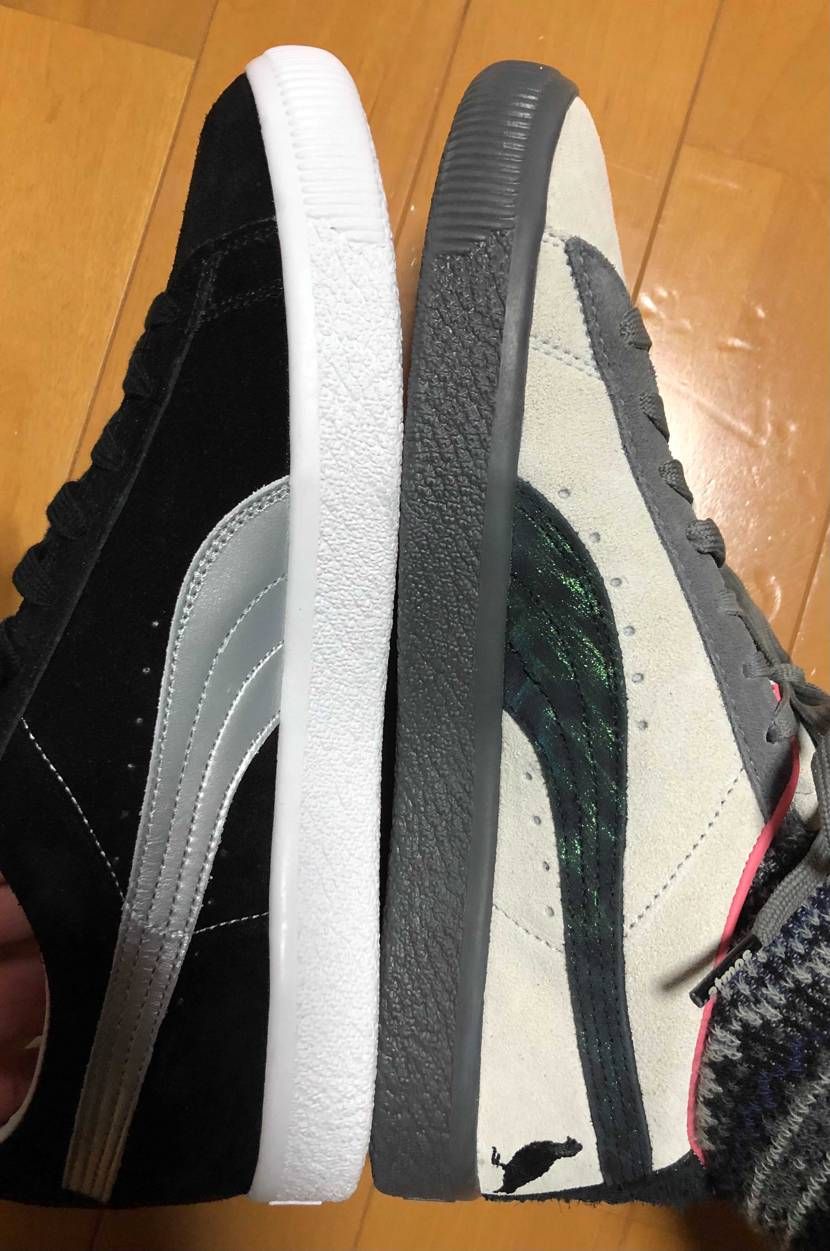 右:atmos × staple
左:メイドインジャパン