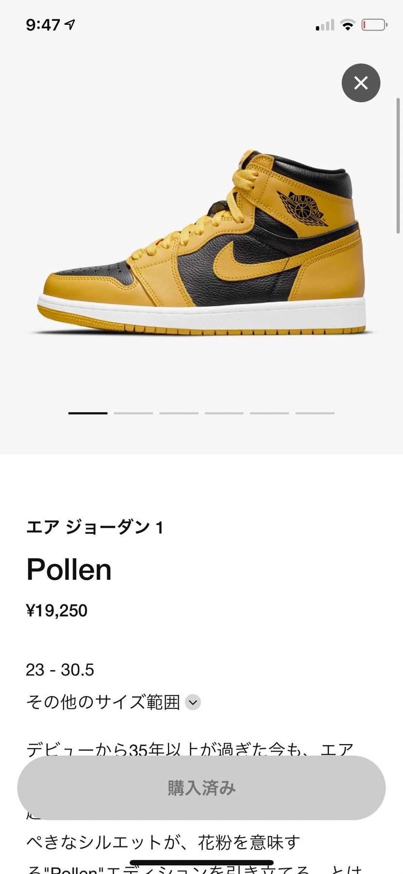 30分以上の保留の上、27cm完売だった。
再度試したら買えたみたい…？？