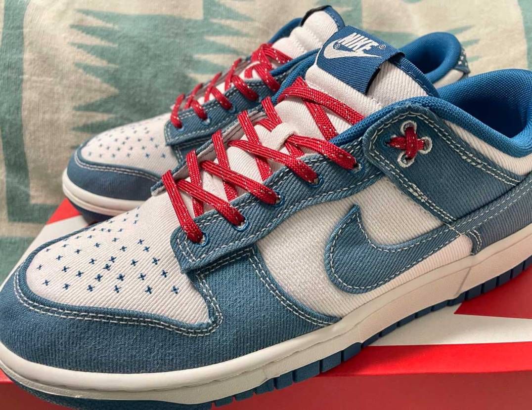 ほんの少しのブリーチするとジーンズ感増して良い
シューレースも赤か黄色あたりが